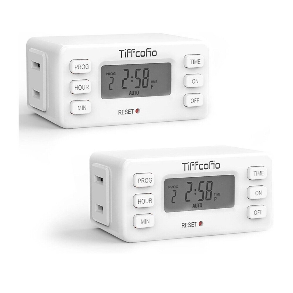 Tiffcofio Indoor Digital programmable Light Timer outelt